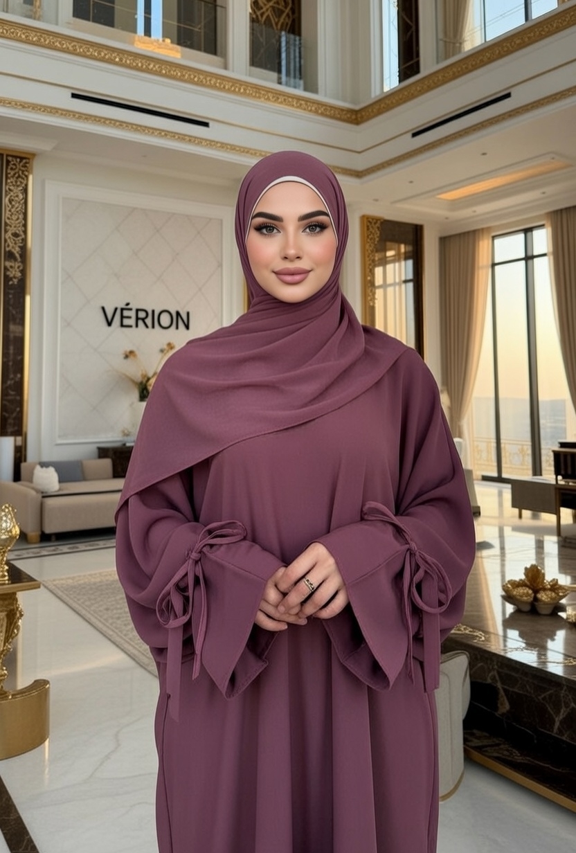 grok_image_1769002152408 VÉRION | SAHRA Modest Evening Abaya