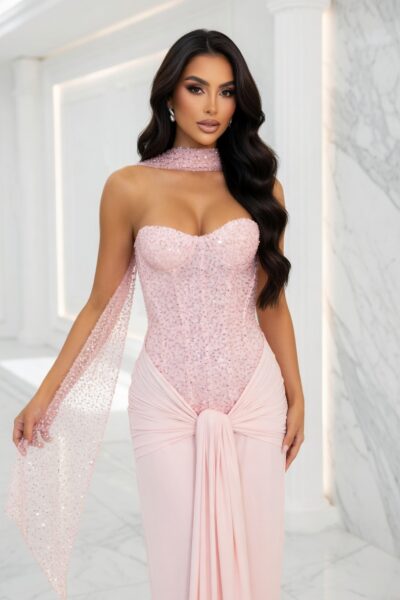 vÉrion crimson siren sculpture gown